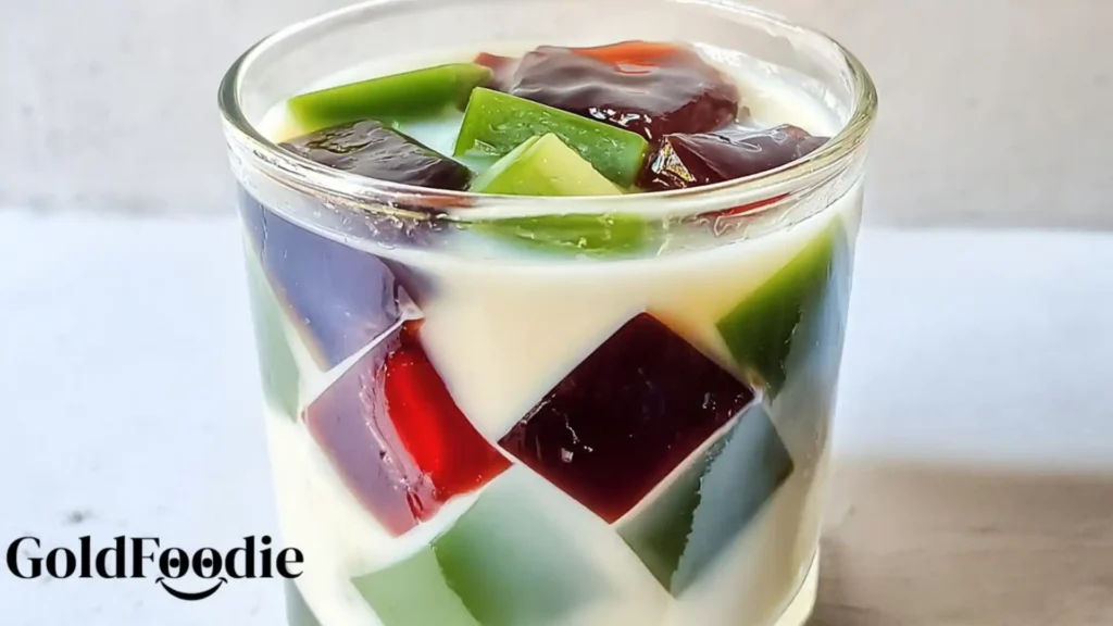 Recipe for Green Milk Tea Jelly