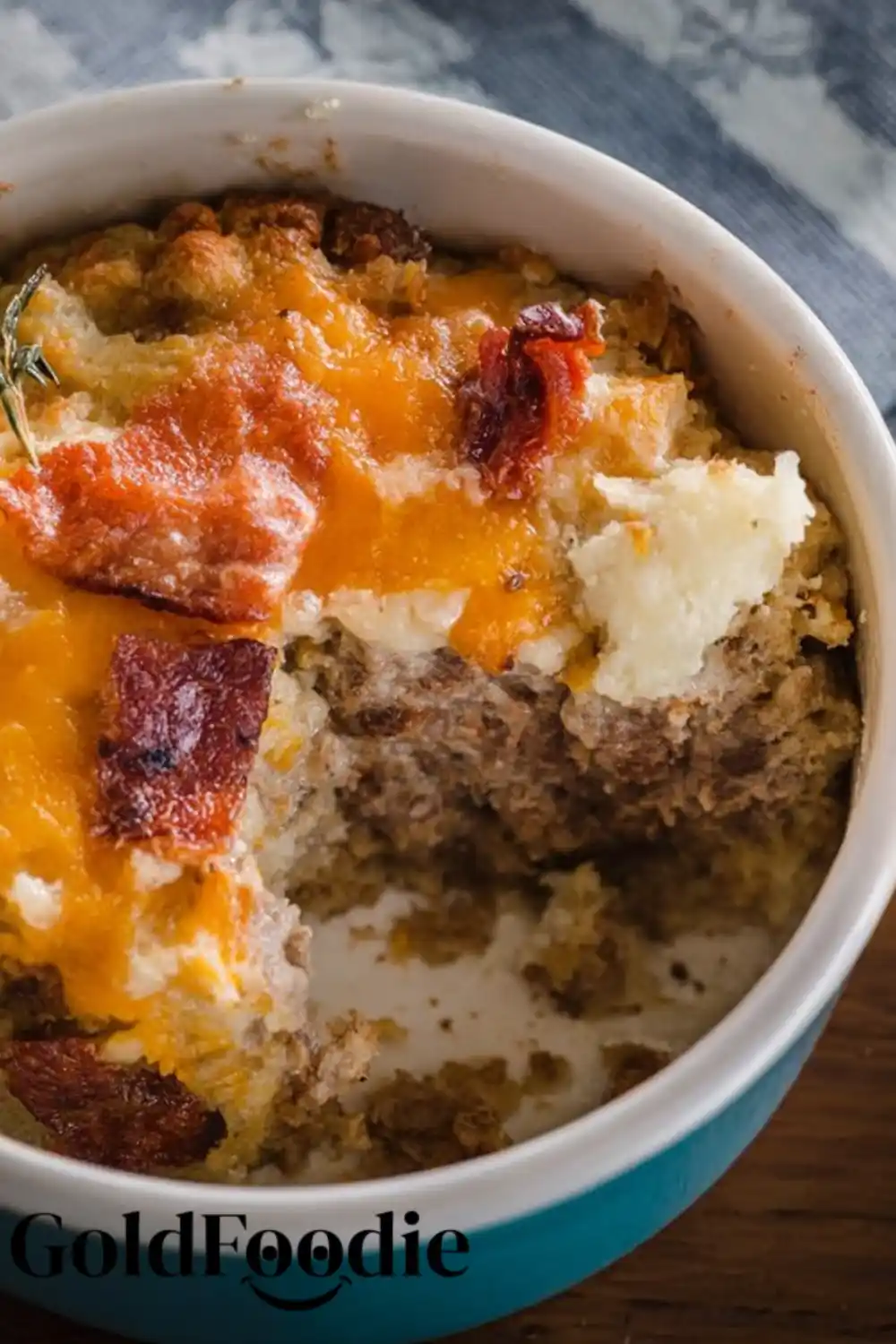 Individual Loaded Meatloaf Casserole Bowl