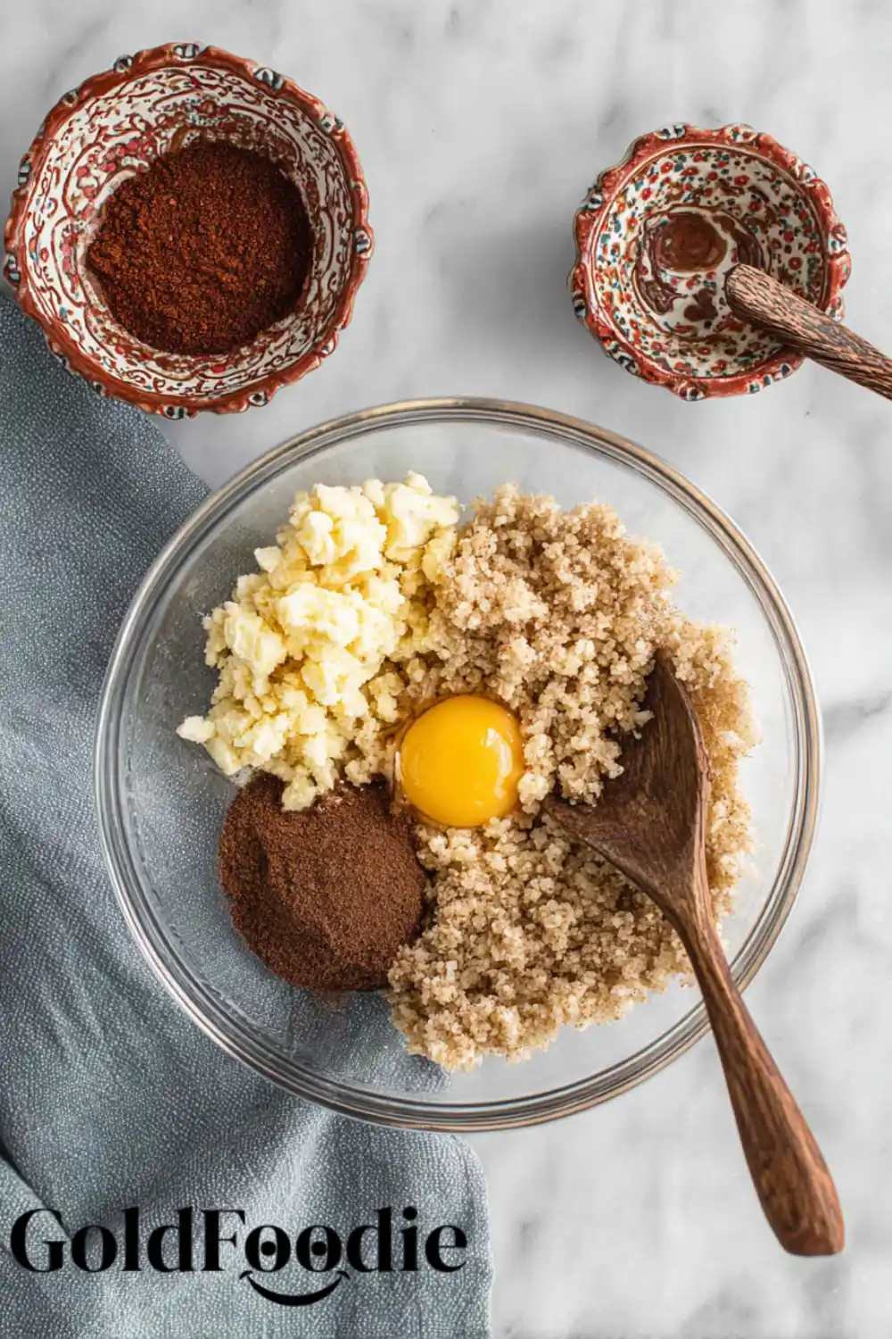 Mixing Browkie Ingredients in Bowl Mixing Browkie Ingredients in Bowl
