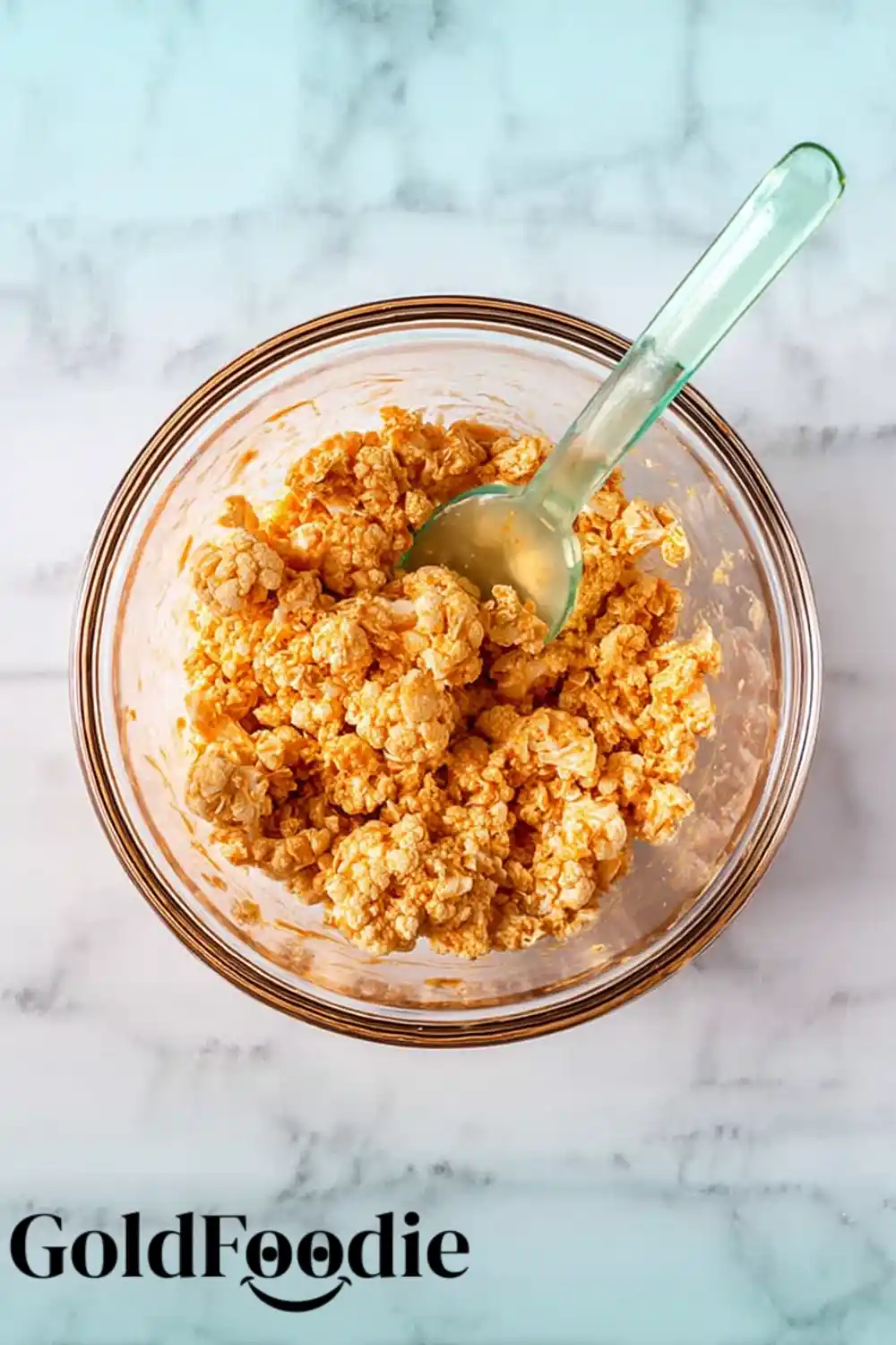 Mixing Buffalo Chicken Casserole Ingredients Mixing Buffalo Chicken Casserole Ingredients