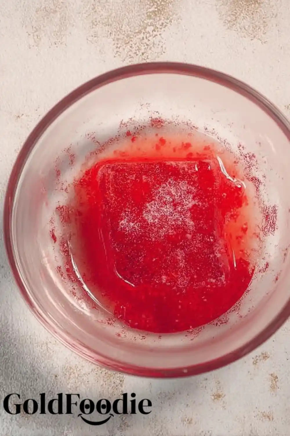 Mixing Red Keto Jello Ingredients Mixing Red Keto Jello Ingredients