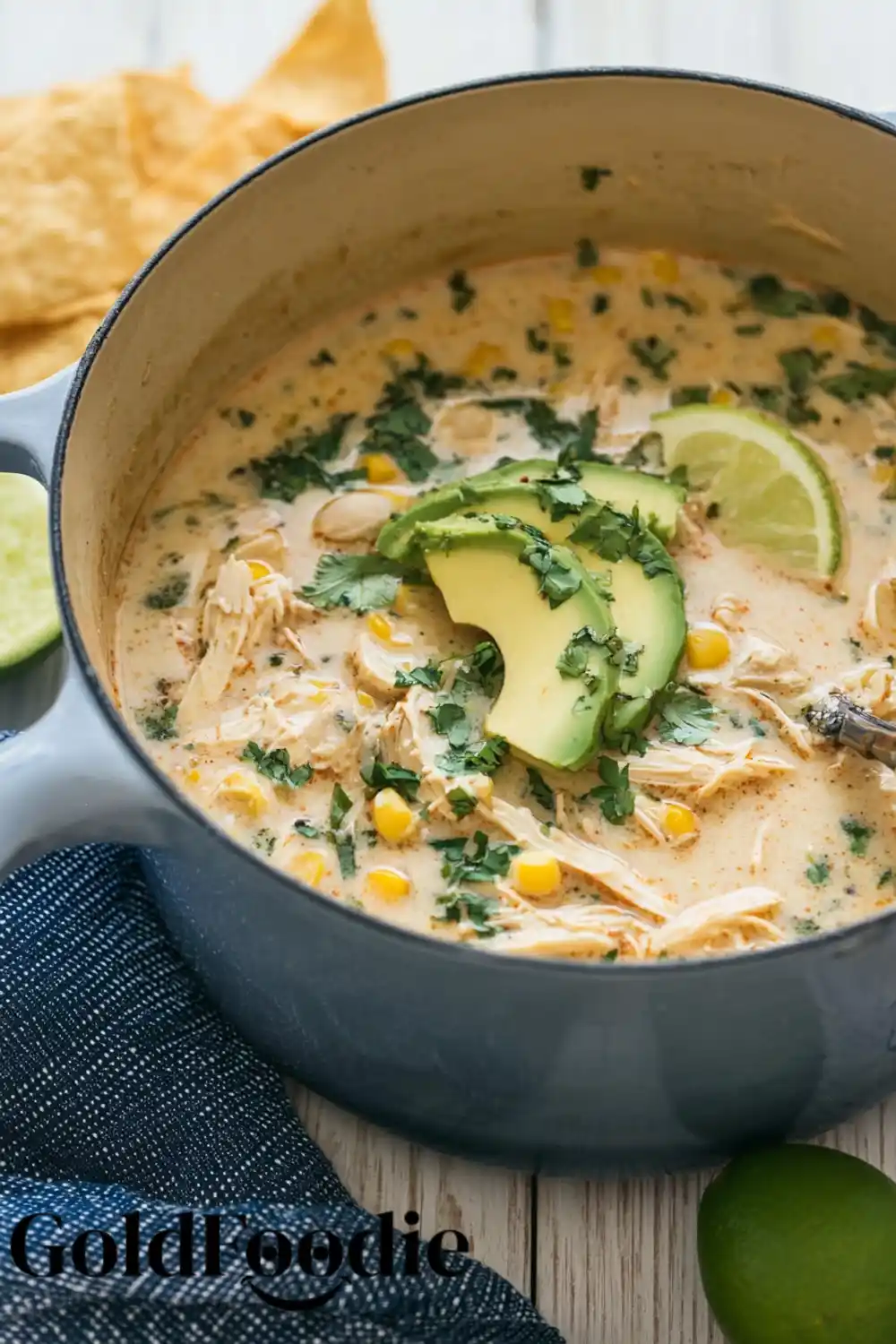 Pot of Creamy White Chicken Chili Perfect Creamy White Chicken Chili