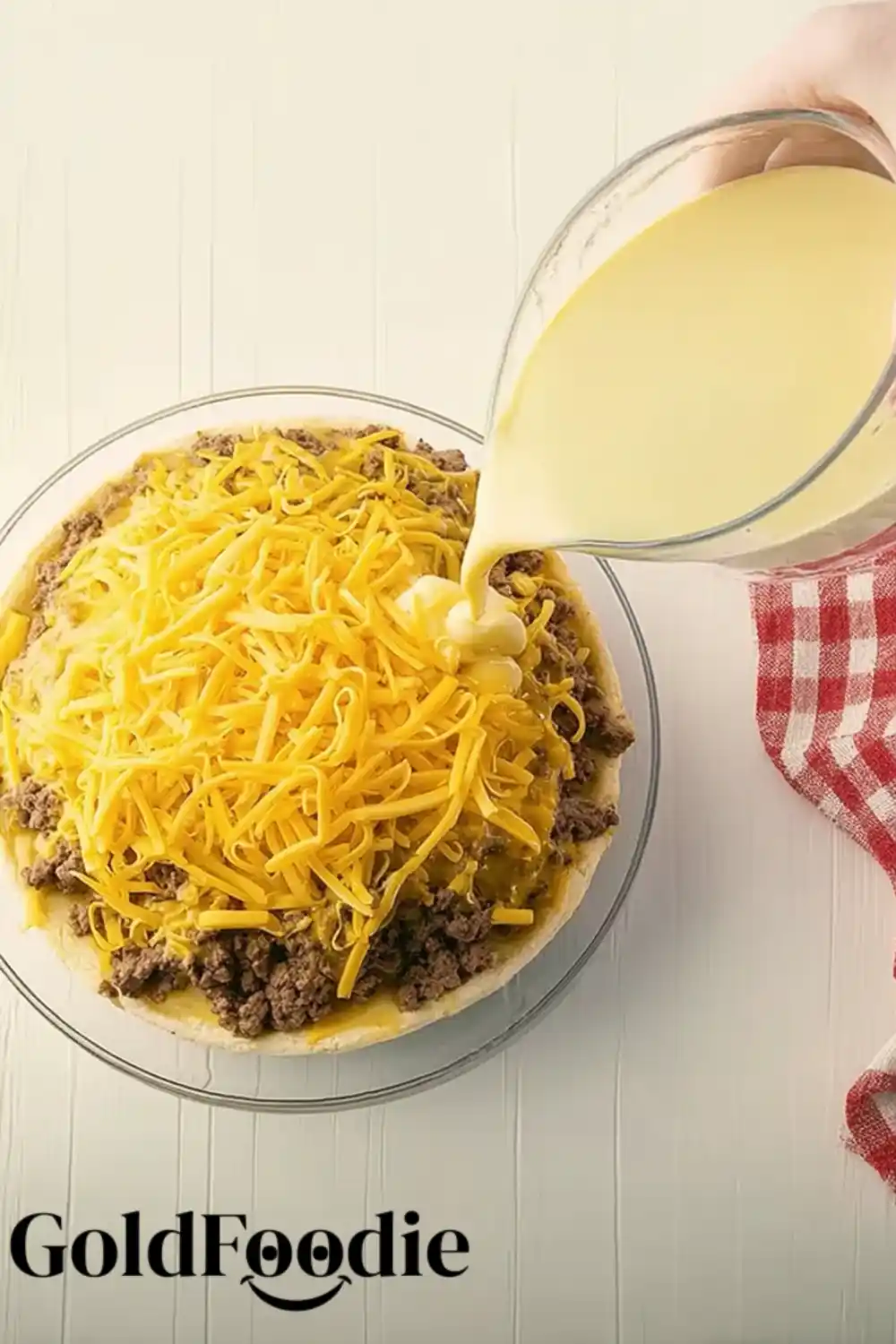 Pouring Bisquick Batter Pouring Bisquick Batter