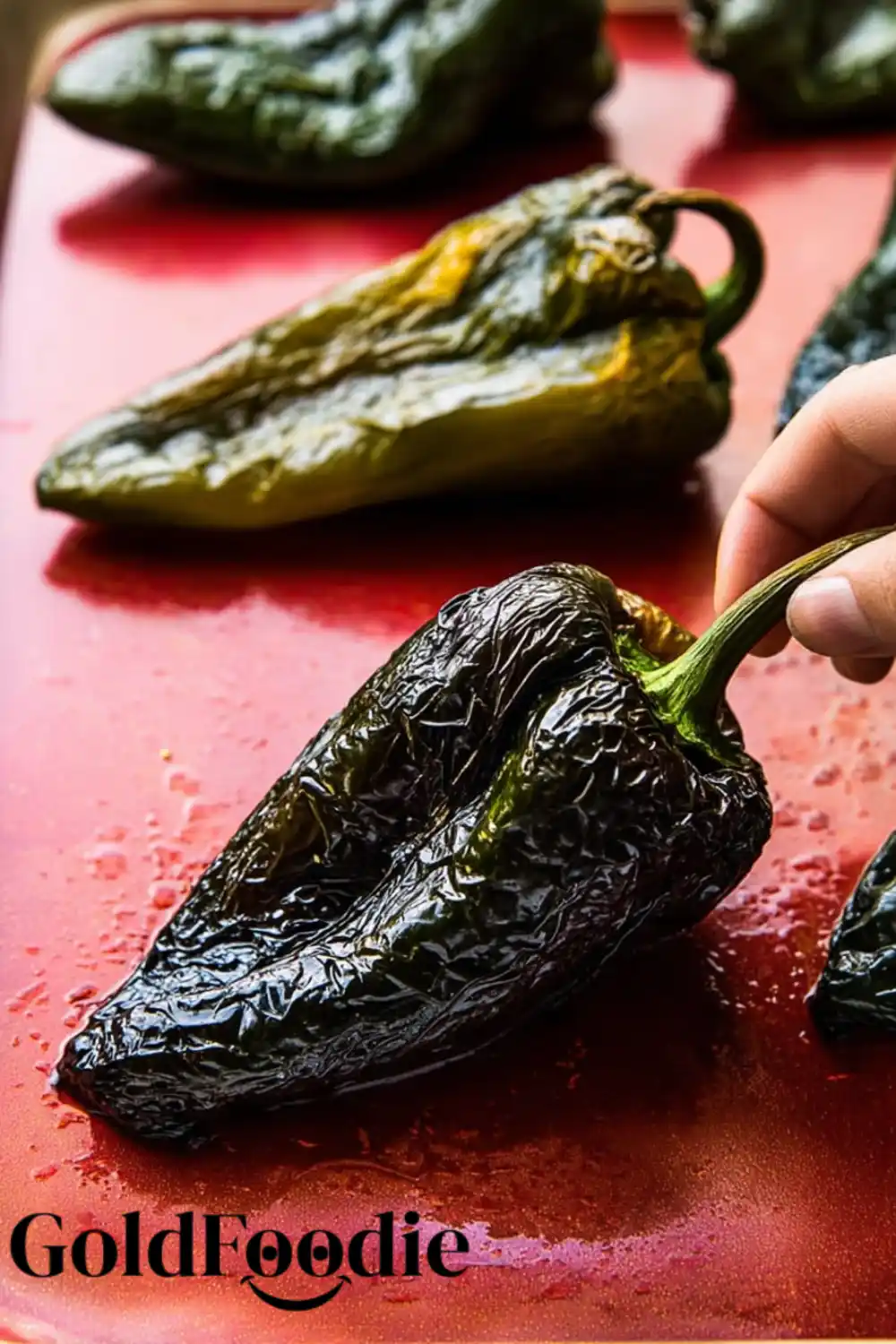 Roasting Poblano Peppers