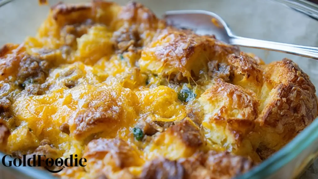 Sausage Croissant Breakfast Casserole