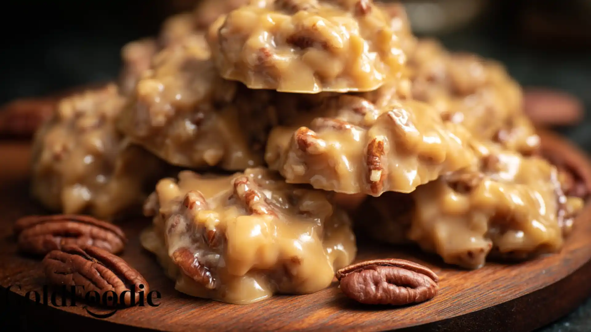 No-Bake Coconut Pecan Praline Cookies