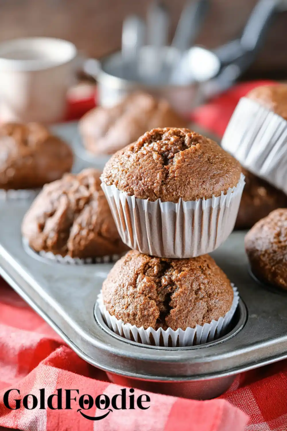 Stacked Gingerbread Muffins Stacked Gingerbread Muffins