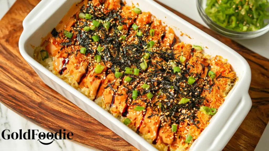 The Best Salmon Sushi Bake Recipe