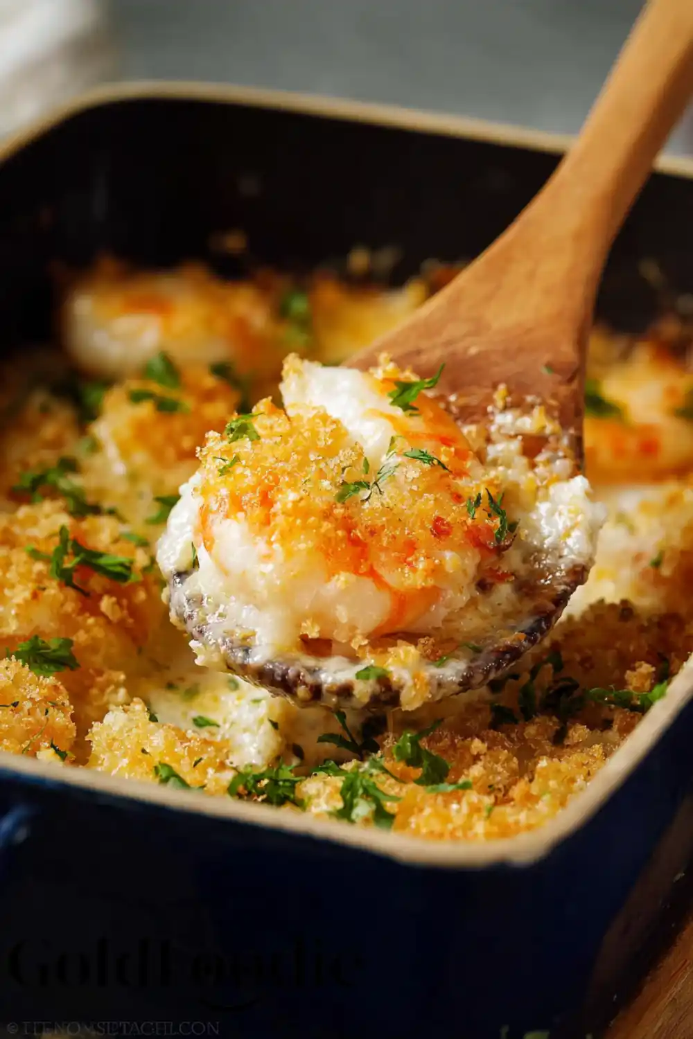 The Perfect Bite of Shrimp Casserole