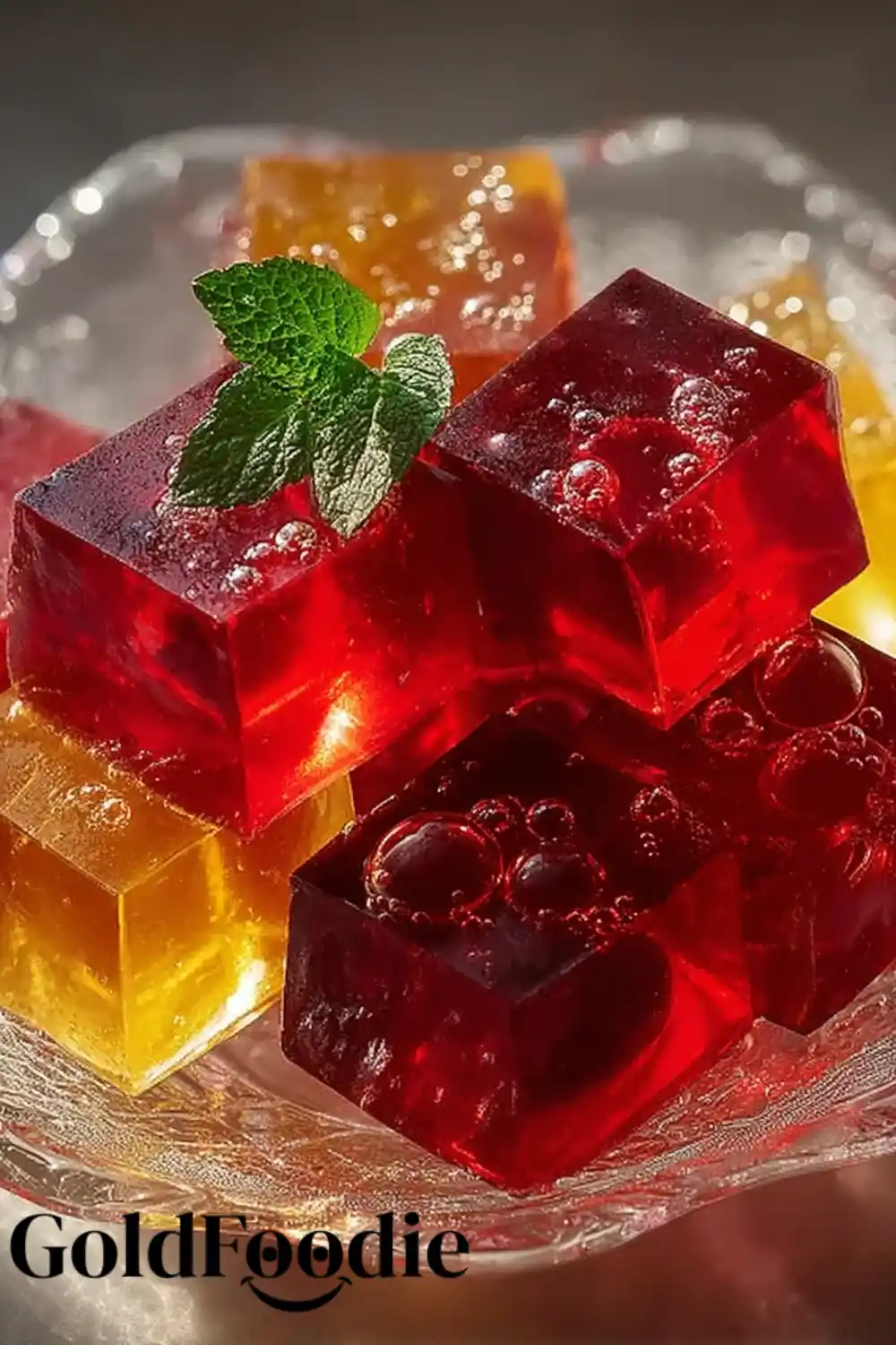 The Viral Gelatin Trick Recipe with Fresh Mint