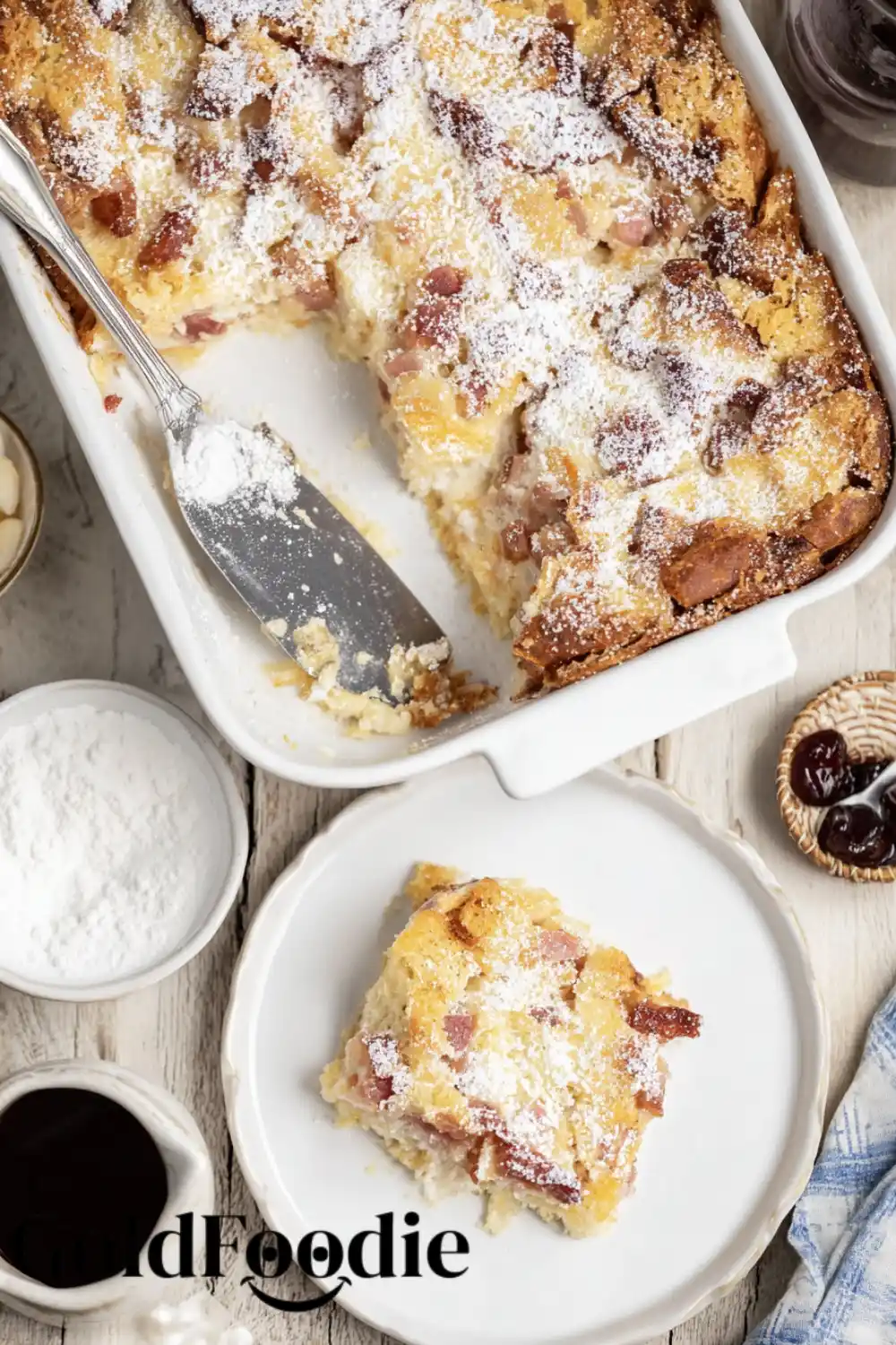 Whisking Egg Mixture for Casserole Easy Monte Cristo Breakfast Casserole