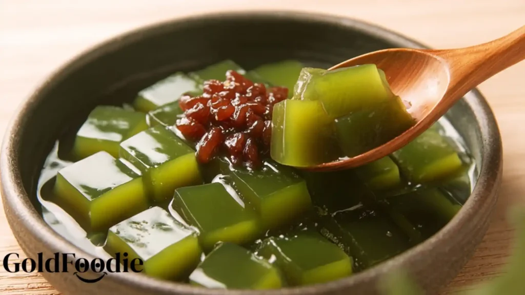 Matcha Anmitsu Gelatin Dessert