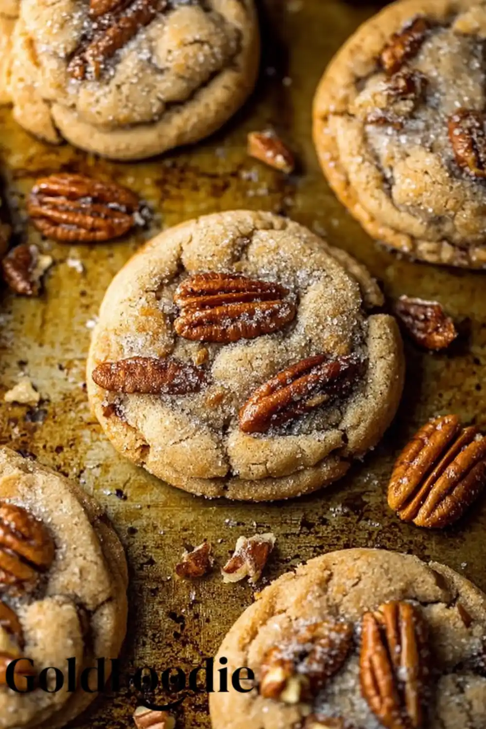 goldfoodie-butter-pecan-cookie-overhead The perfect Butter Pecan Cookies