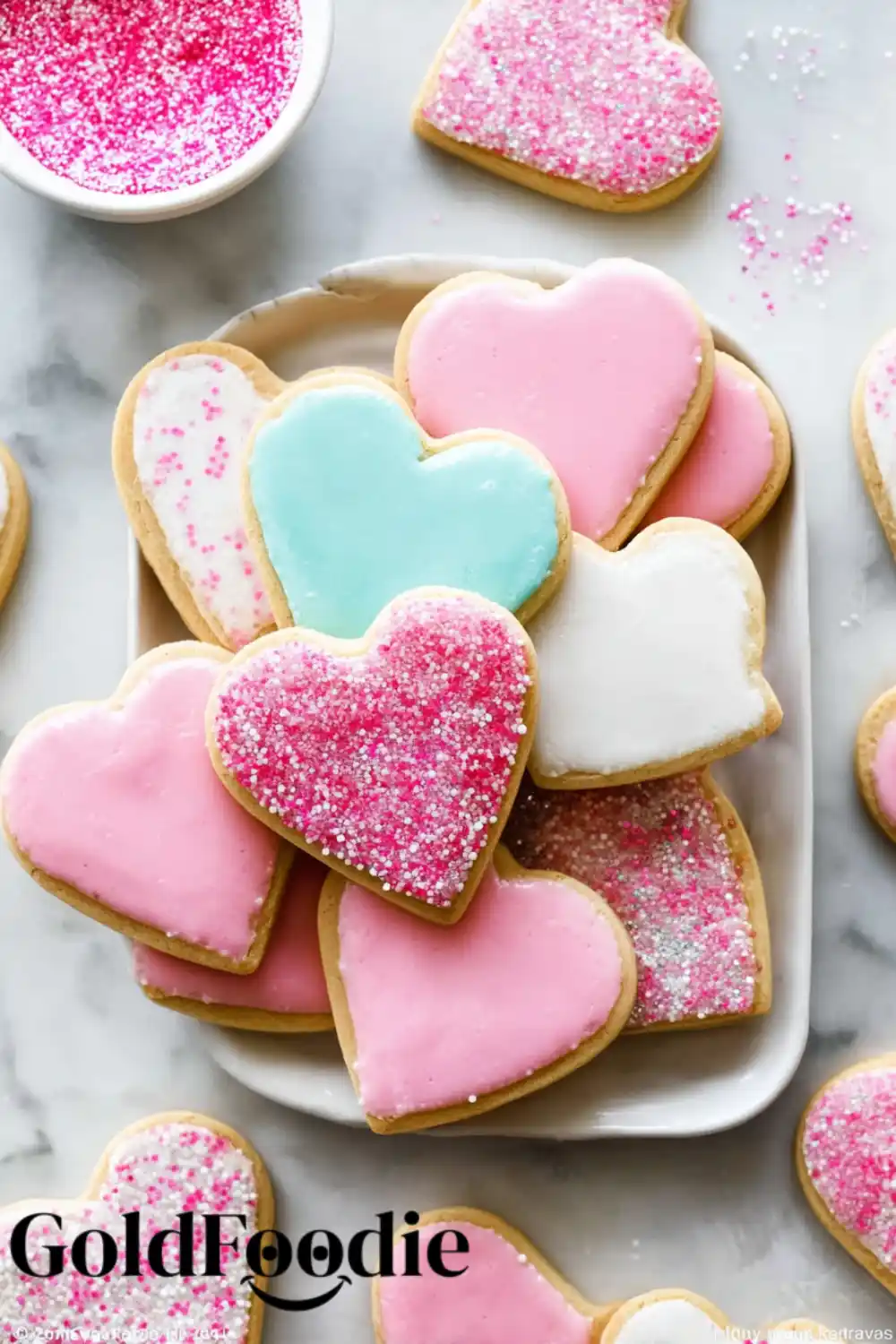 heart-sugar-cookies-on-white-plate heart-sugar-cookies-on-white-plate