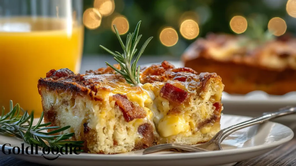 Overnight Croissant Breakfast Casserole