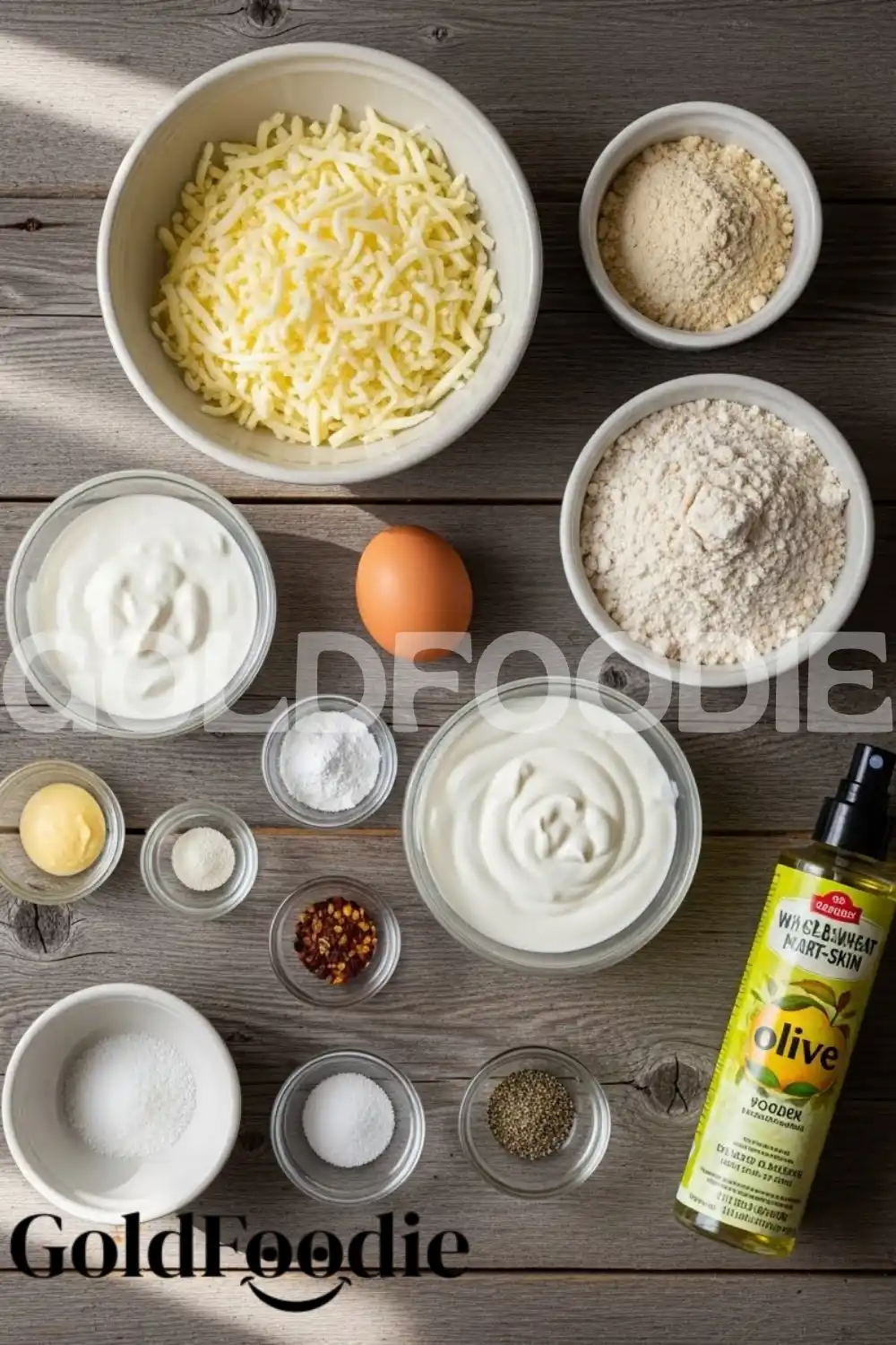 Air Fryer Mozzarella Donut Ingredients