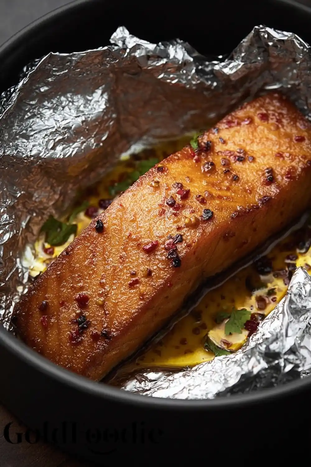 Bang Bang Salmon Fillet Baked in Foil