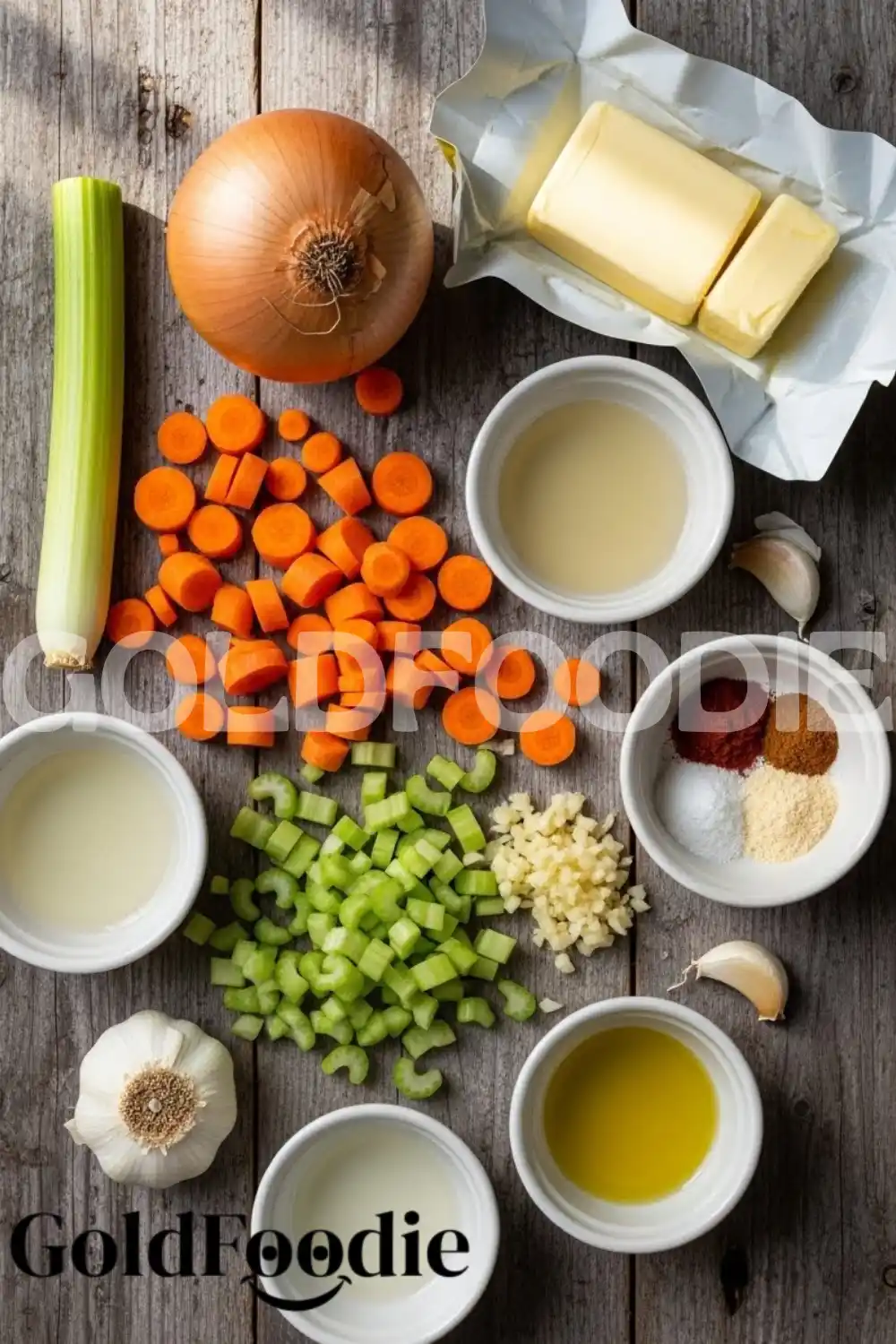 Buffalo Chicken Noodle Soup Fresh Ingredients