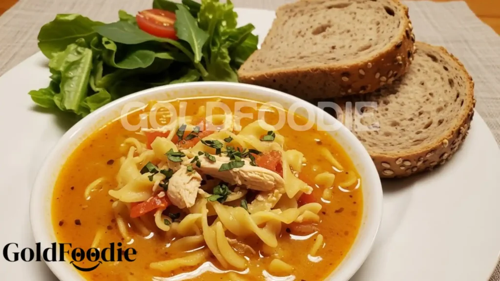 Buffalo Chicken Noodle Soup