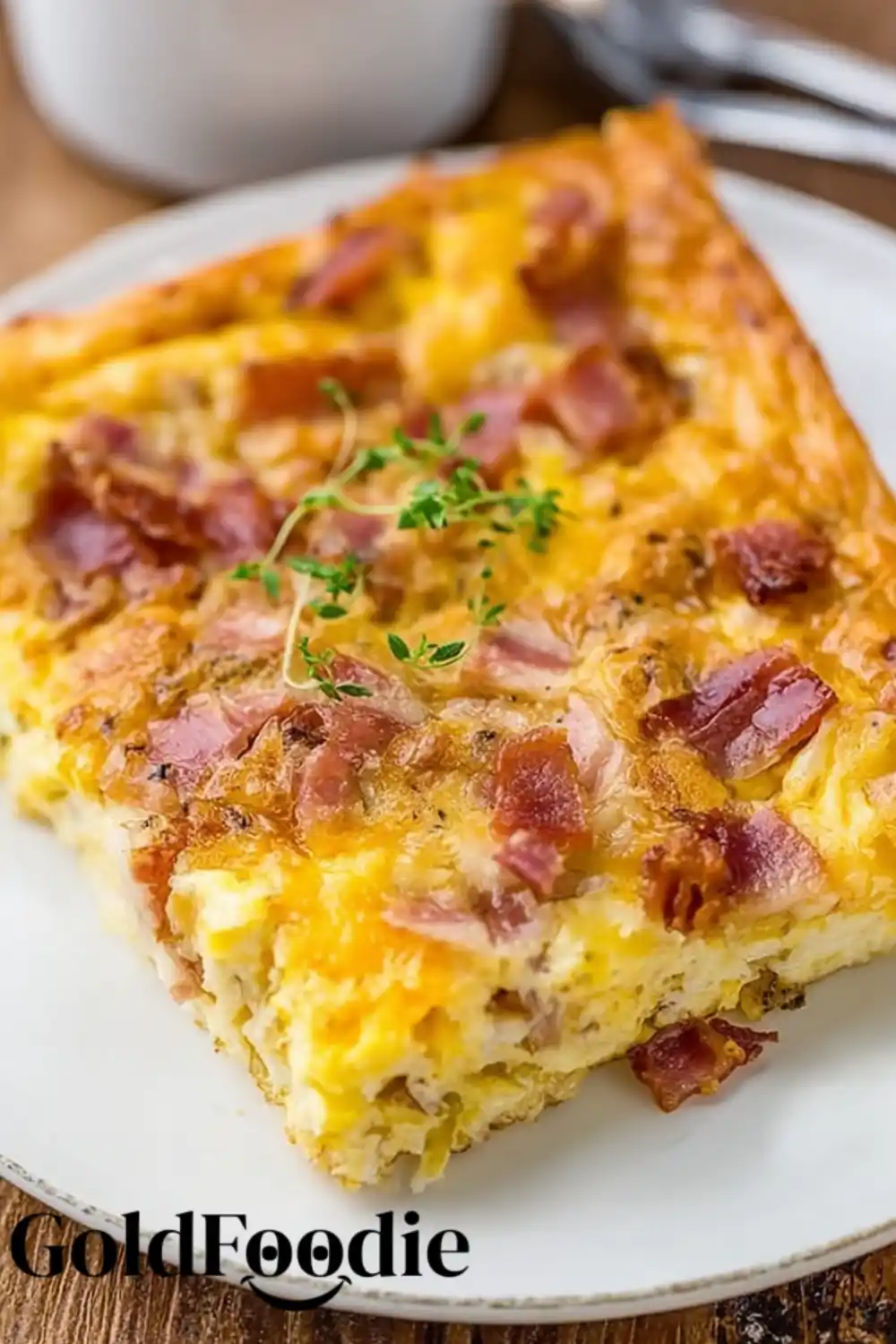 Cheesy Bacon Crack Breakfast Casserole Baked Dish