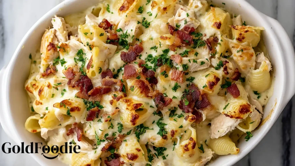 Crazy Good Casserole - Cheesy Chicken Pasta Bake