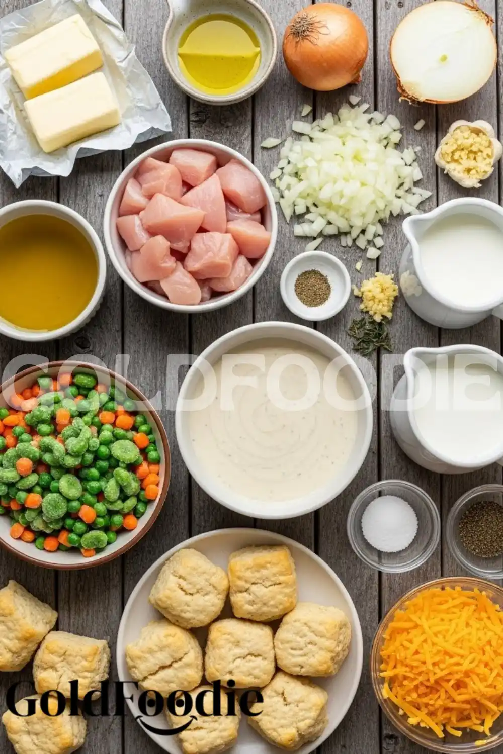 Chicken Bubble Biscuit Casserole Ingredients