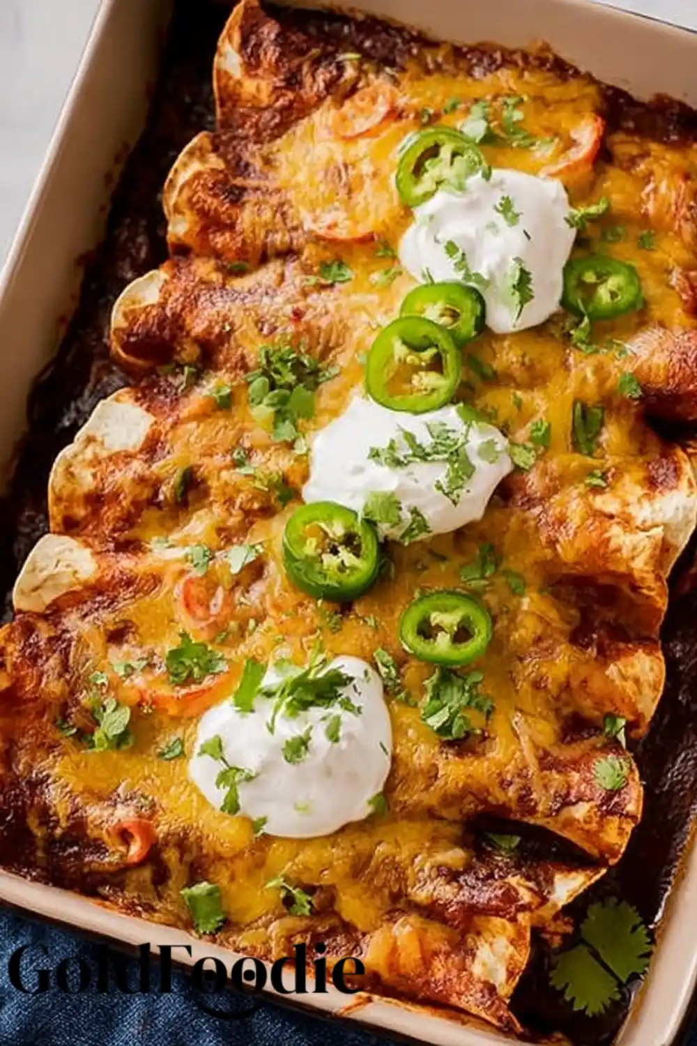 Chicken Enchiladas Close-up