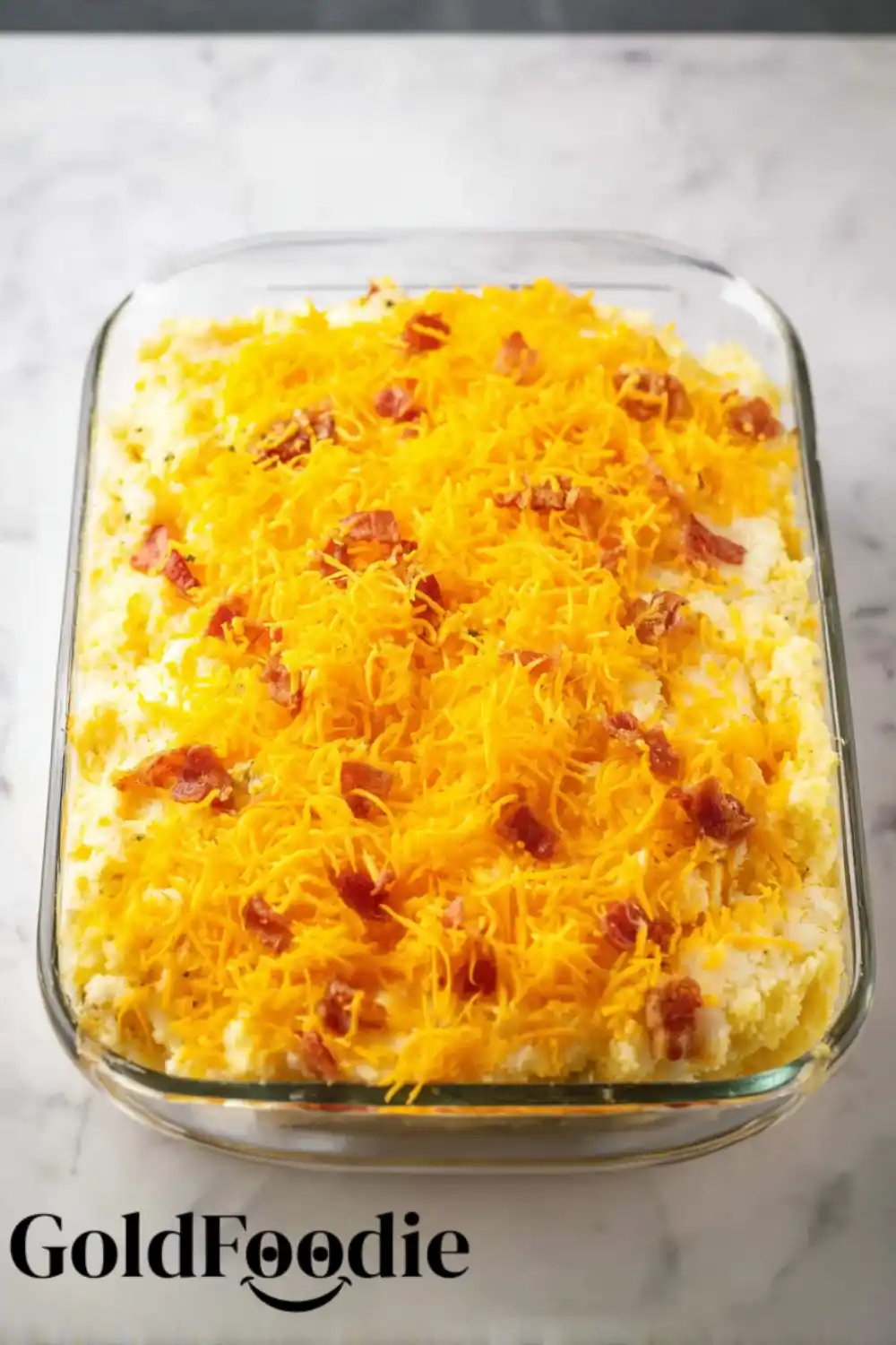 Cornbread Casserole with Cheese Topping Cornbread Casserole with Cheese Topping