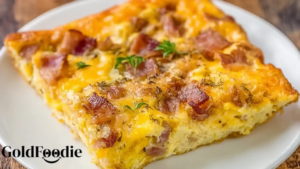 Crack Breakfast Casserole Slice with Thyme