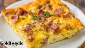 Crack Breakfast Casserole Slice with Thyme