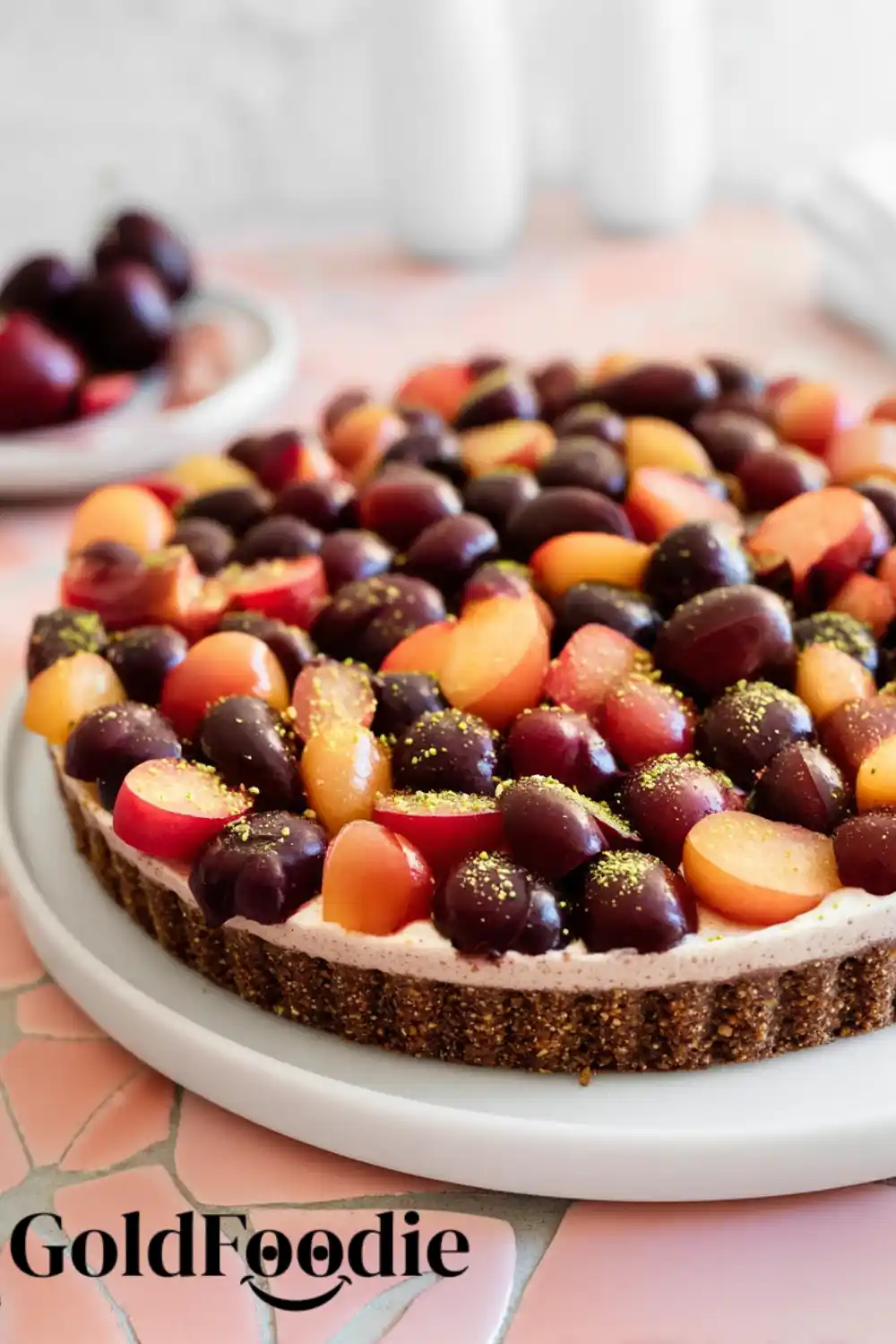 Cream Cheese Filling Mix Cream Cherry Pistachio Cheesecake