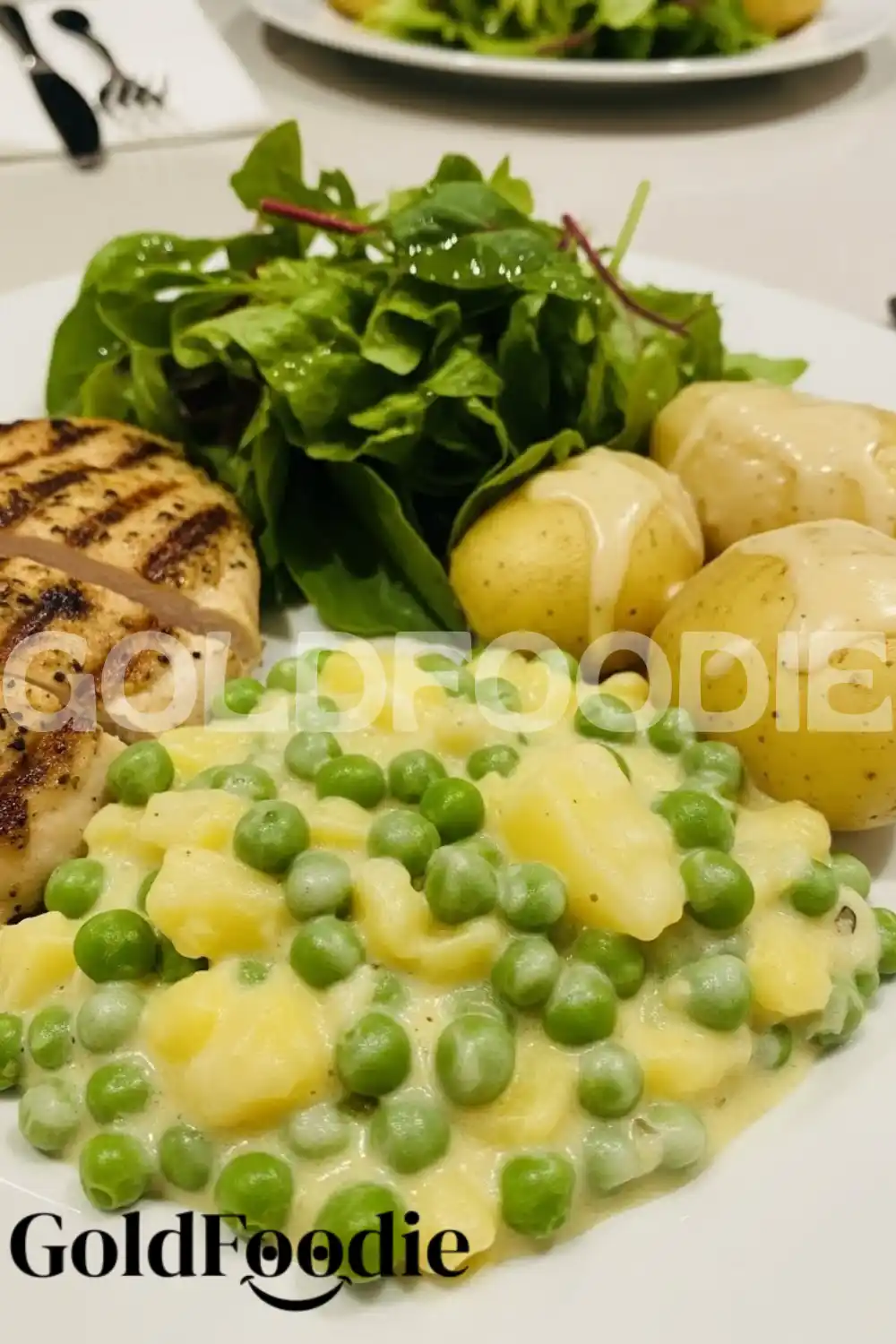 Creamed Peas and Potatoes