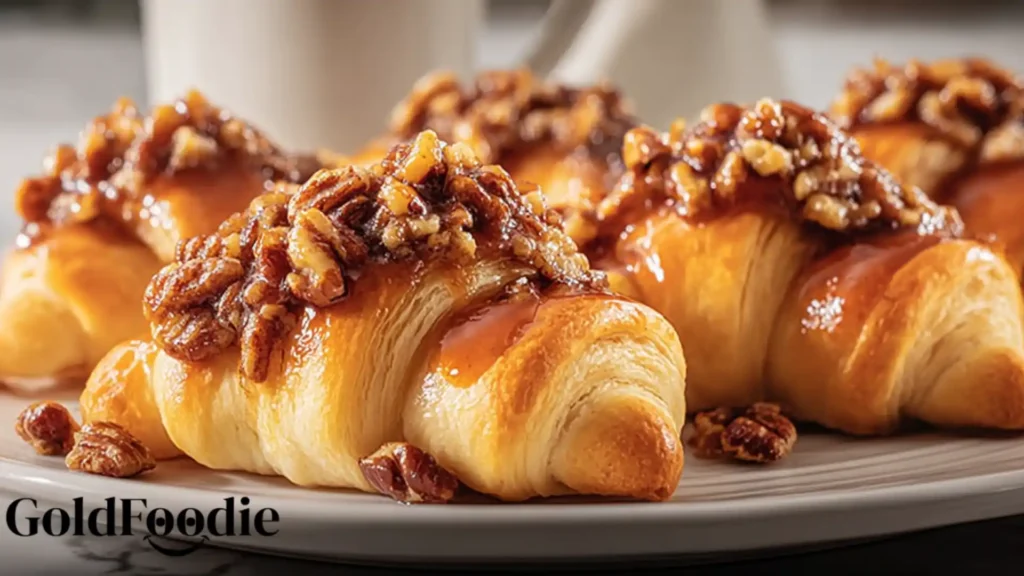 Easy Pecan Pie Crescent Rolls Final Plating