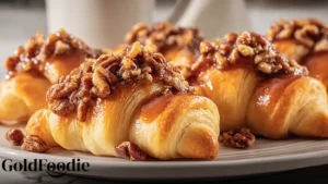 Easy Pecan Pie Crescent Rolls Final Plating