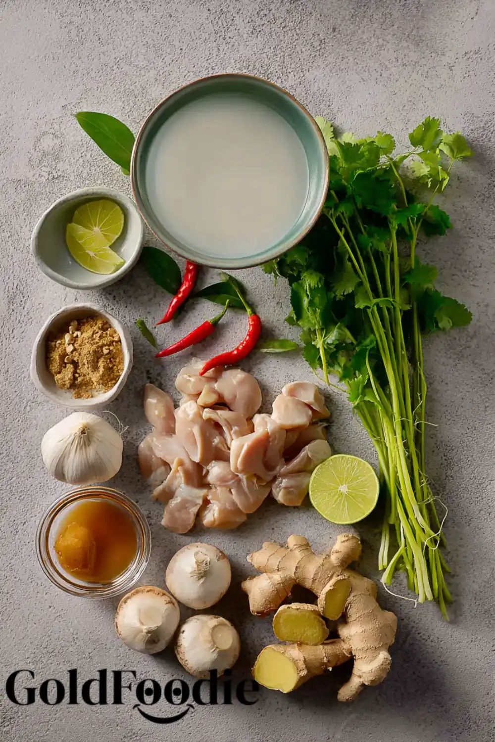 Fresh Ingredients for Authentic Tom Kha Soup Fresh Ingredients for Authentic Tom Kha Soup