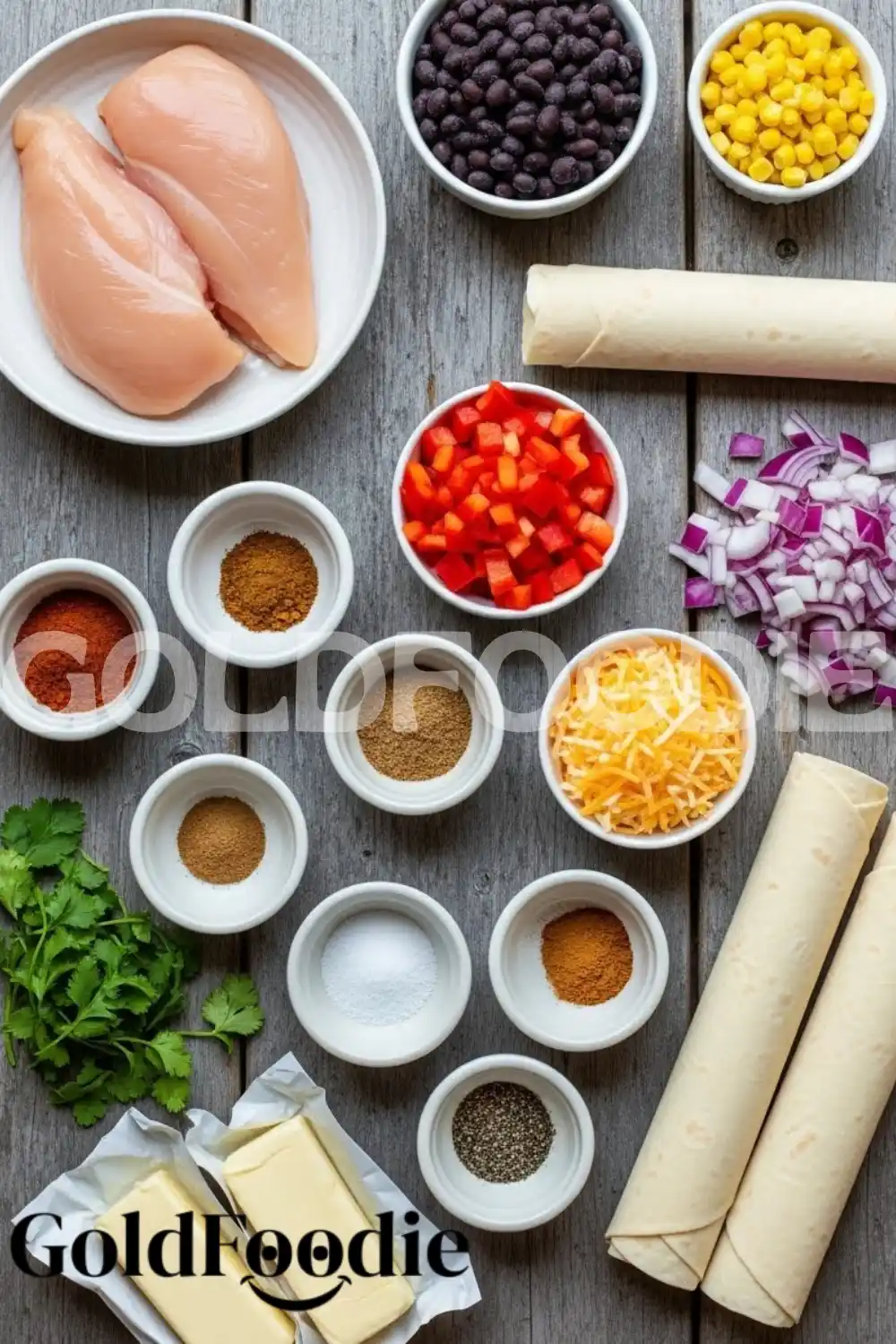 Fresh Ingredients for Southwest Eggrolls Recipe Fresh Ingredients for Southwest Eggrolls Recipe