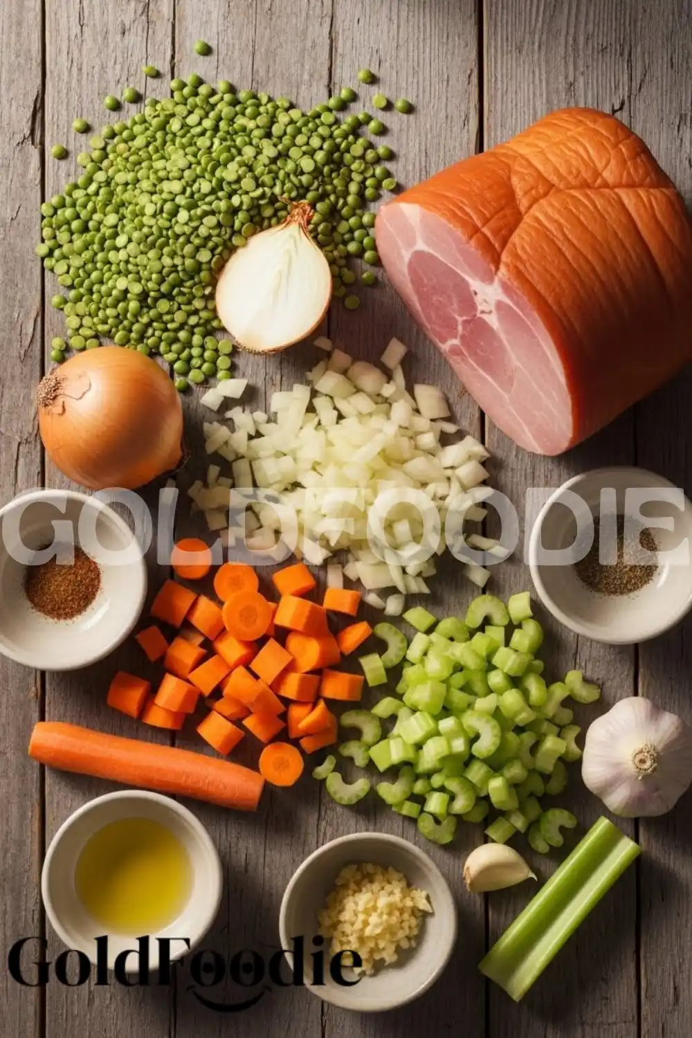 Fresh Ingredients for Split Pea Soup Fresh Ingredients for Split Pea Soup