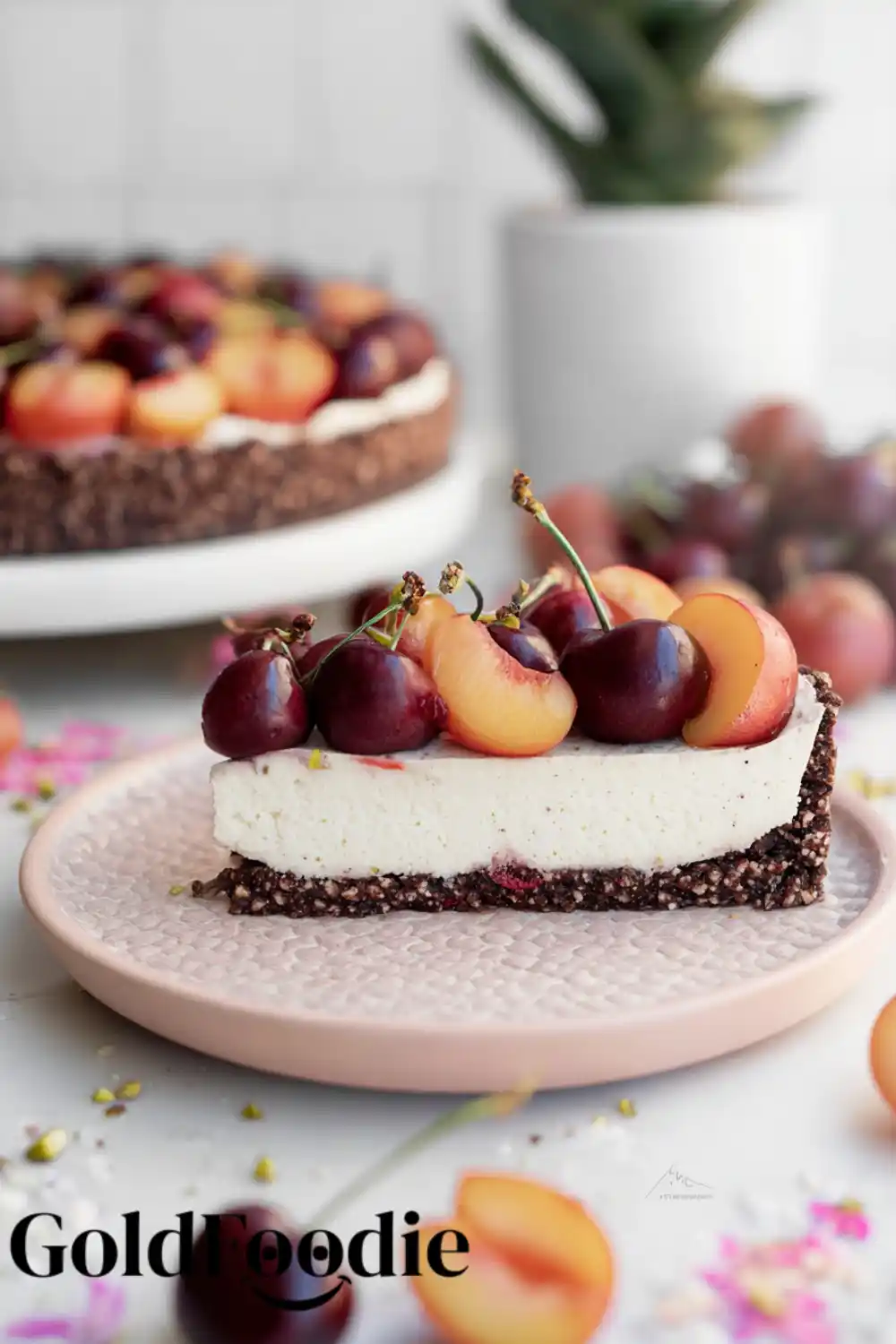 Full Cherry Pistachio Cheesecake Full Cherry Pistachio Cheesecake
