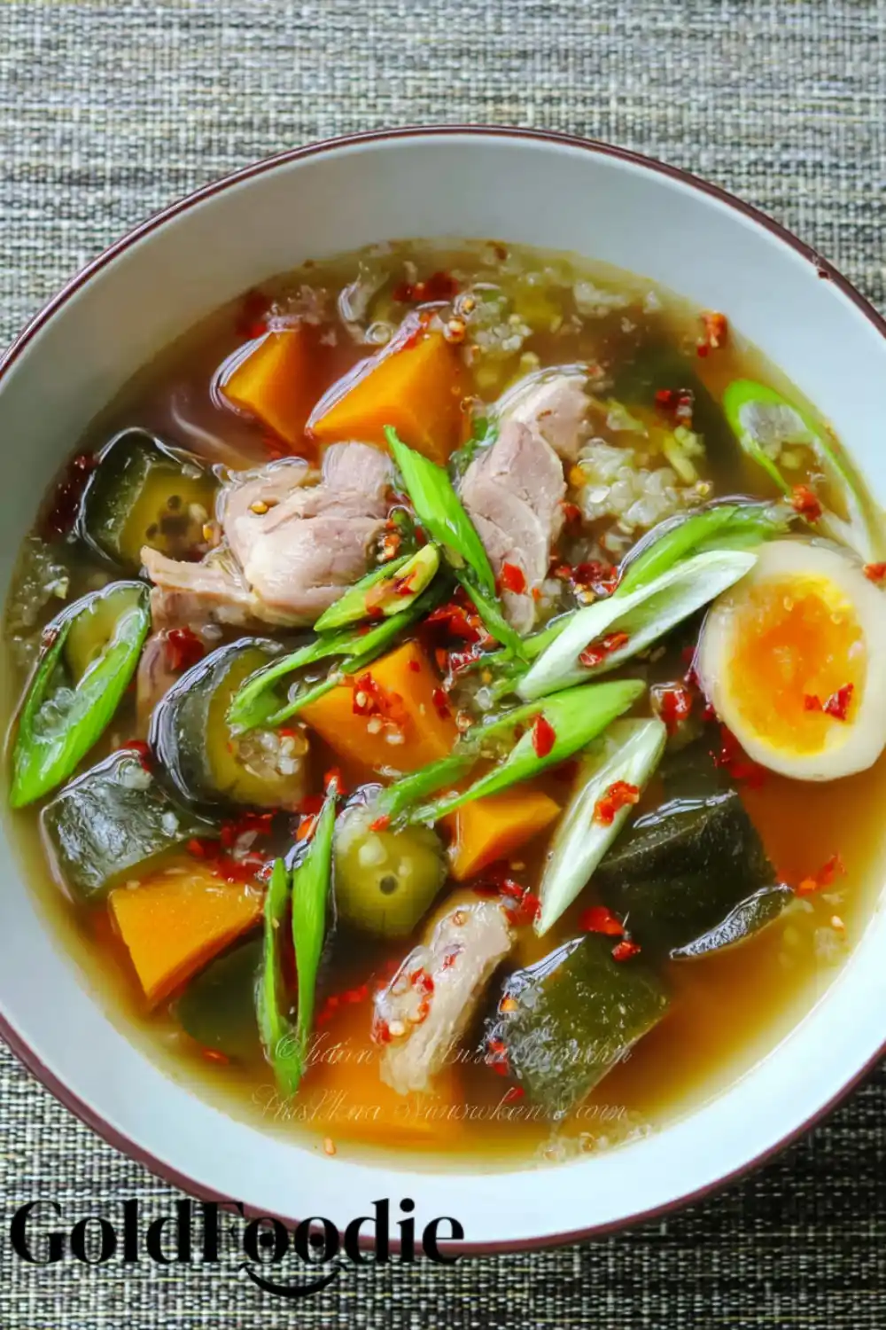 Gaeng Om with Egg and Vegetables Gaeng Om with Egg and Vegetables