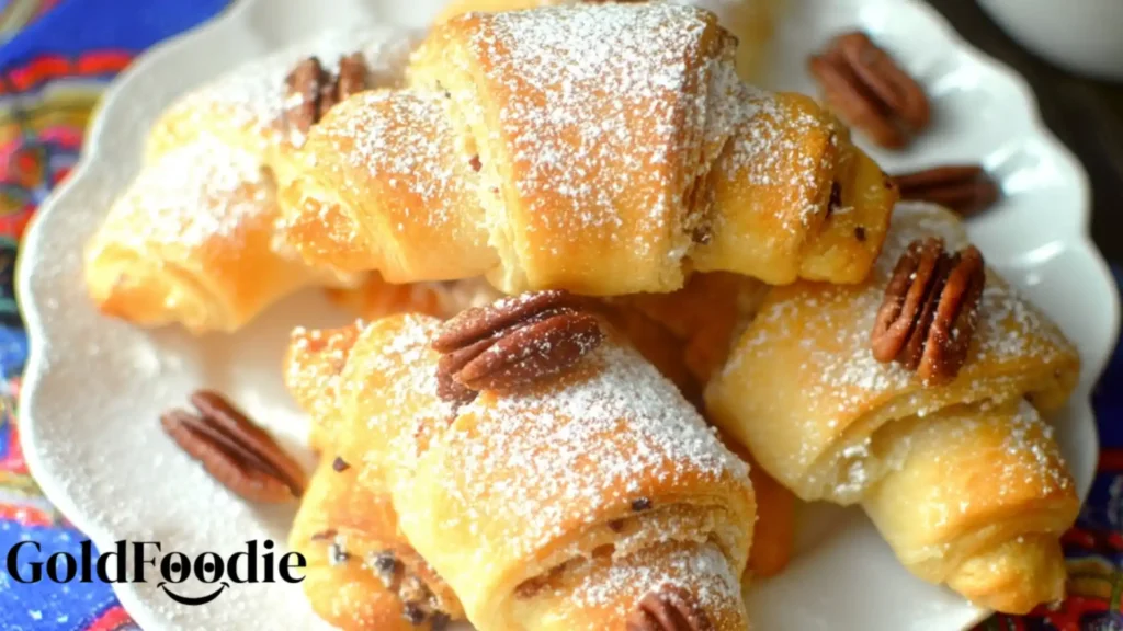 Garnished Pecan Pie Crescent Rolls