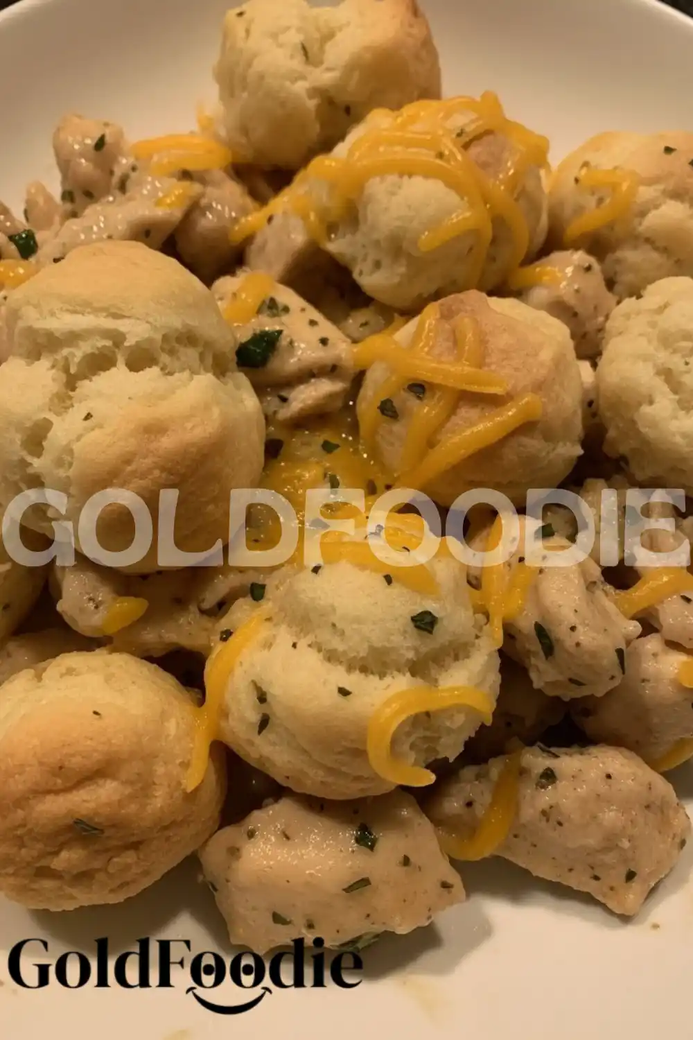 Golden Biscuit Bubbles and Creamy Chicken