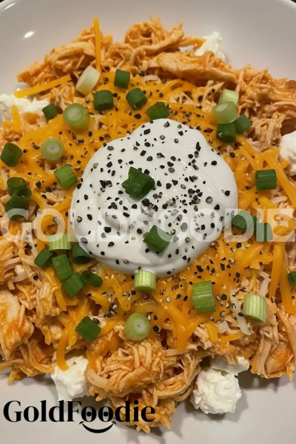 Healthy Buffalo Chicken Dip Shredded Base