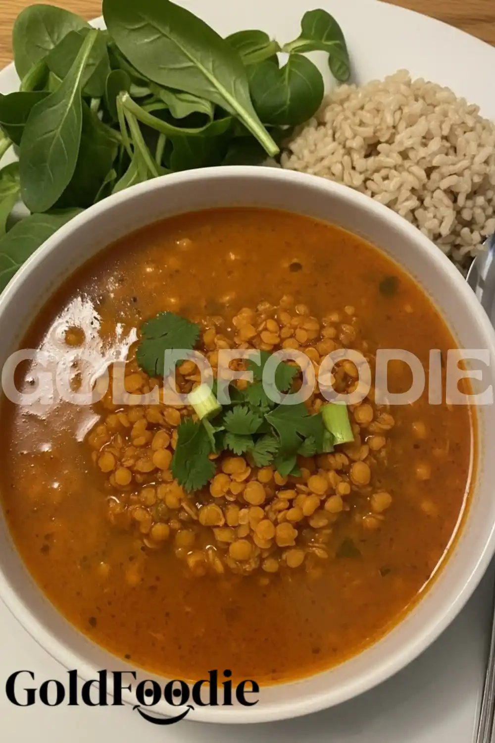 Healthy Thai Lentil Soup Serving