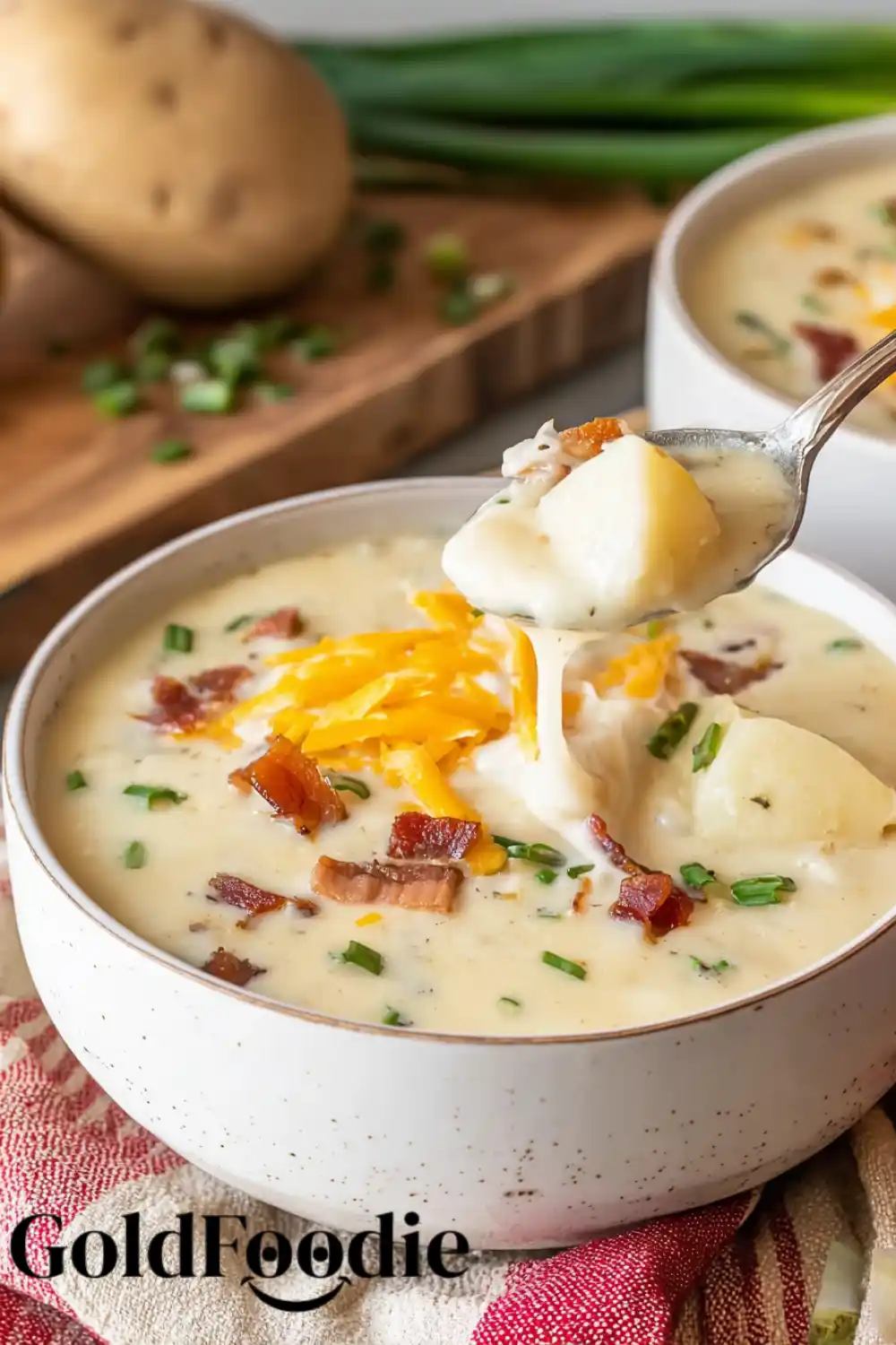 Hearty Potato Soup Scoop Hearty Loaded Baked Potato Soup