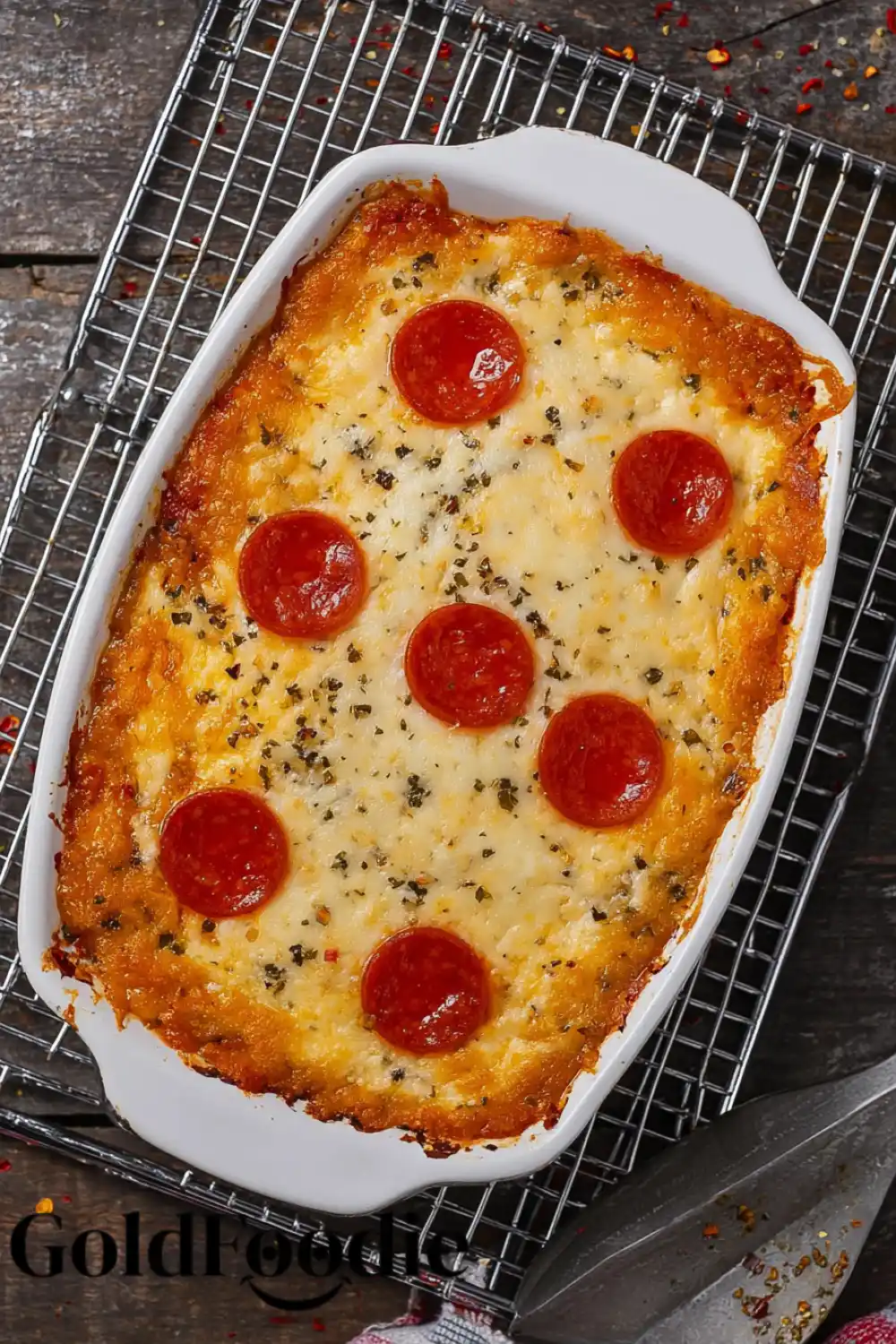 High-Protein Pizza Style Cottage Cheese Bake