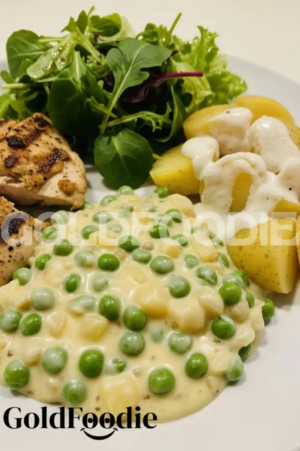 High-Protein Creamed Peas and Potatoes
