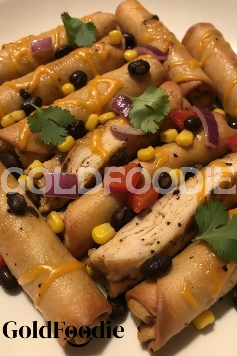 High Protein Southwest Eggrolls Cross Section High Protein Southwest Eggrolls