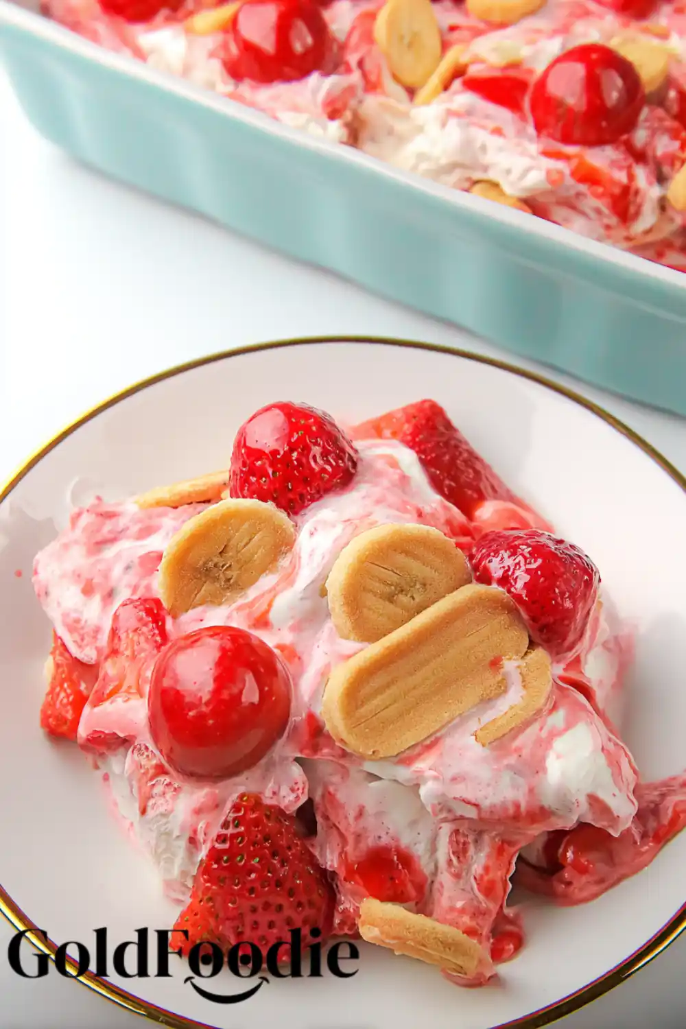 Individual Serving of Strawberry Banana Pudding
