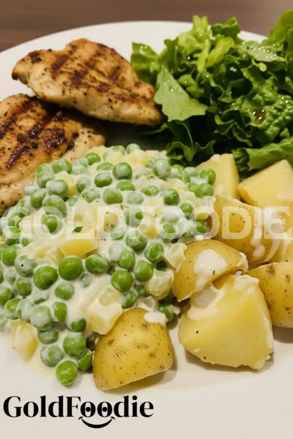 Nutritious Creamed Peas and Potato Dinner