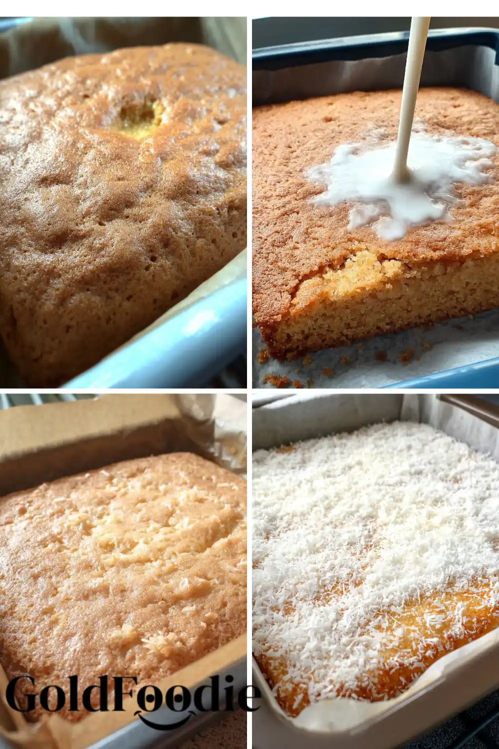 Portuguese Coconut Cakes Baking Steps